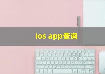 ios app查询